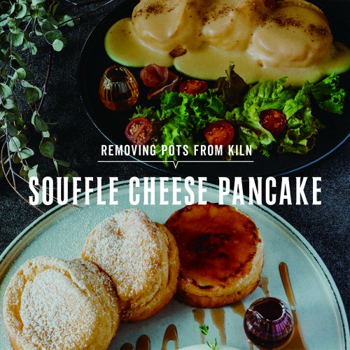 WINTER CAFE MENU -vol.1-﻿ SOUFFLE CHEESE PANCAKE﻿